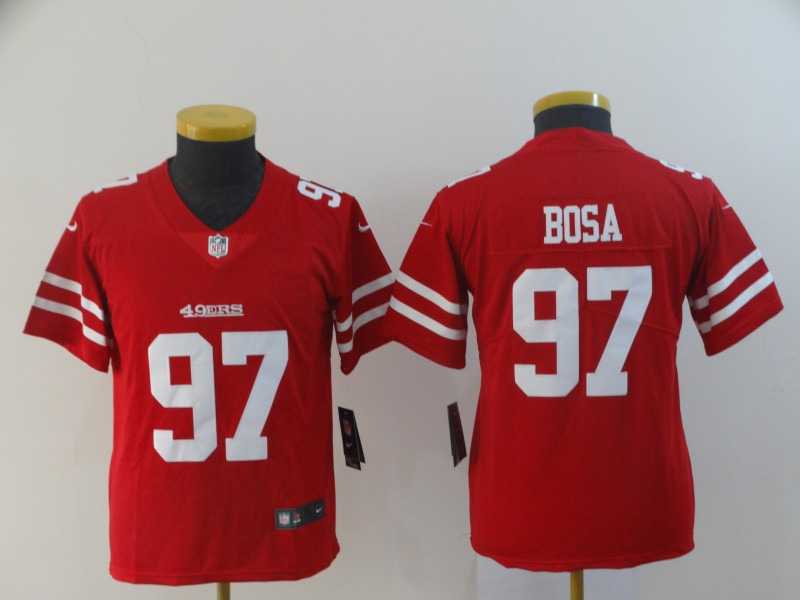 Youth Nike 49ers 97 Nick Bosa Scarlet 2019 NFL Draft First Round Pick Vapor Untouchable Limited Jersey,We sell and wholesale Youth Nike 49ers 97 Nick Bosa Scarlet 2019 NFL Draft First Round Pick Vapor Untouchable Limited Jersey on line form chian!